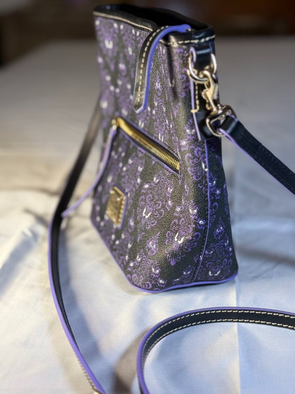 Disney Dooney & Burke Haunted Mansion Pebbled Leather Purse - Picture 7 of 7